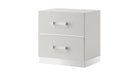 Europa White Wood And Upholstered Queen Bedroom Set