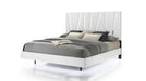 Europa White Wood And Upholstered Queen Bedroom Set
