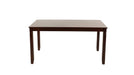 F2294 Brown Wood And Upholstered Standard Height 7pc Dining Table & C