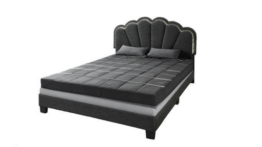 Flor Black Fabric Full Bed