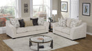 Florence Beige Fabric Reclining Sofa And Loveseat Set