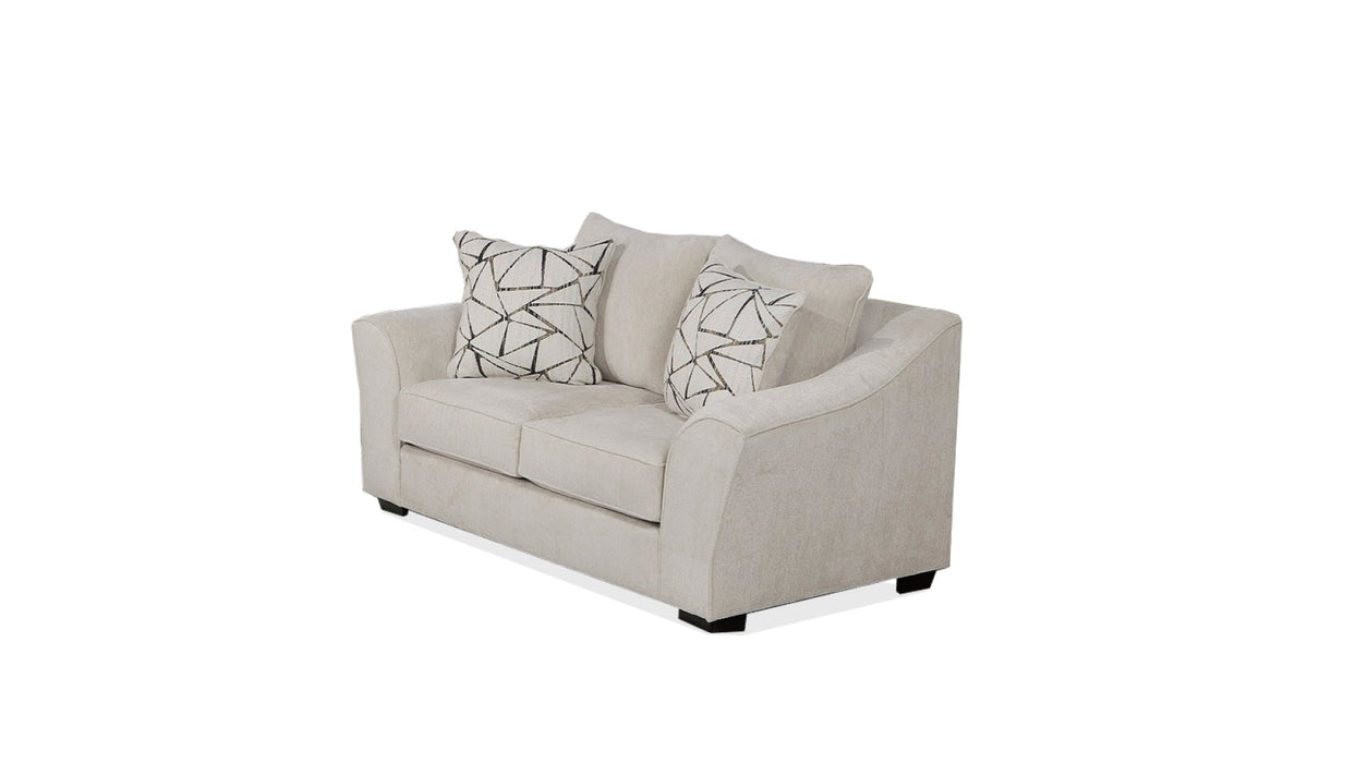 Florence Beige Fabric Reclining Sofa And Loveseat Set