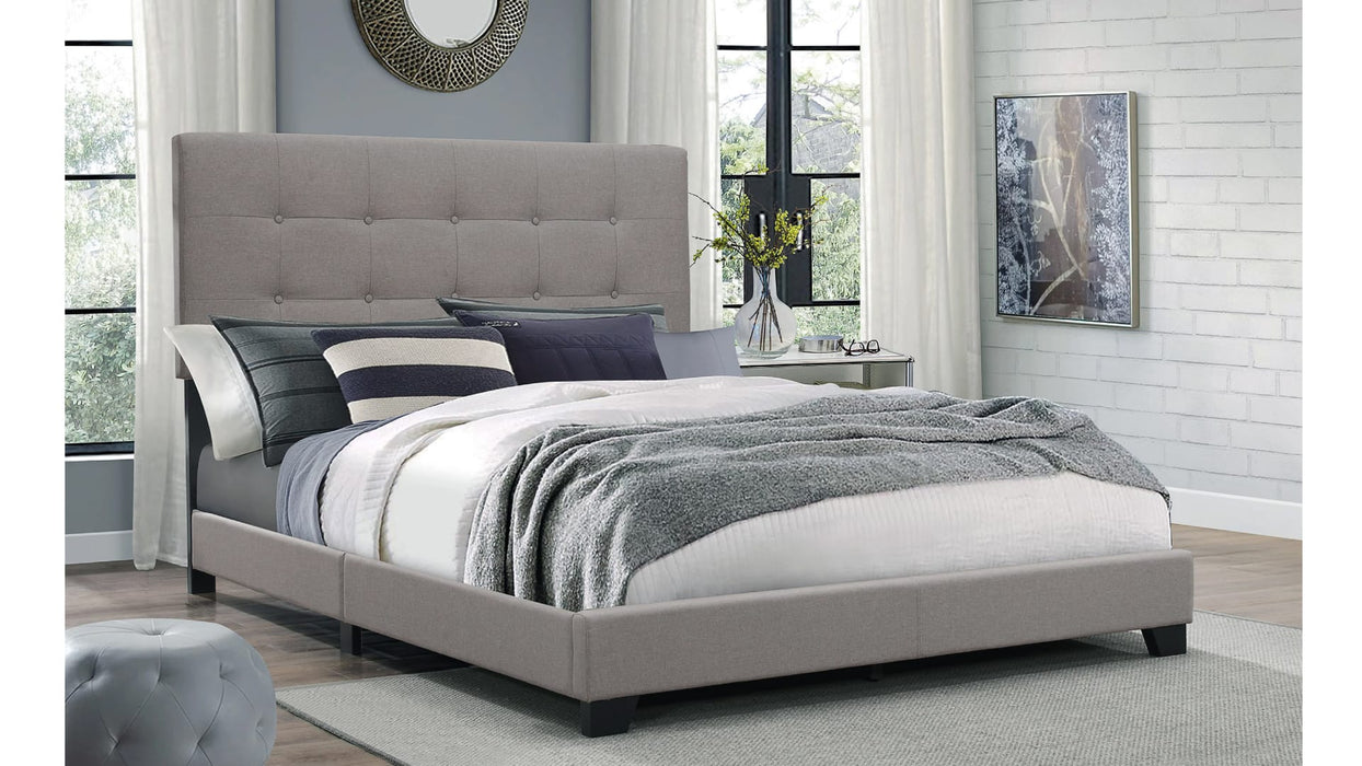 Florence Gray Wood And Upholstered Full Bed