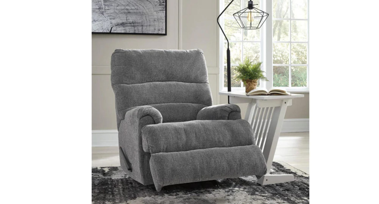 Fort Gray Fabric Recliner