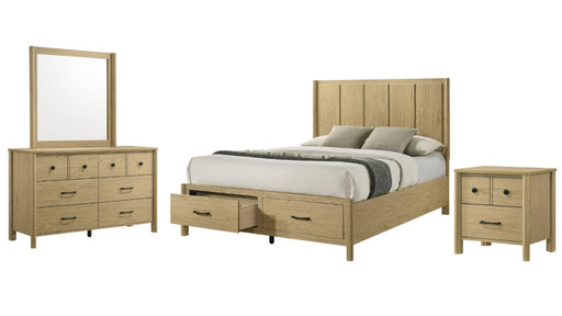 Frank Brown Wood Queen Bedroom Set