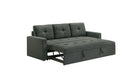 Gray Fabric Sectional Sleeper Sofa