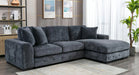 Gray Fabric Sectional Sofa