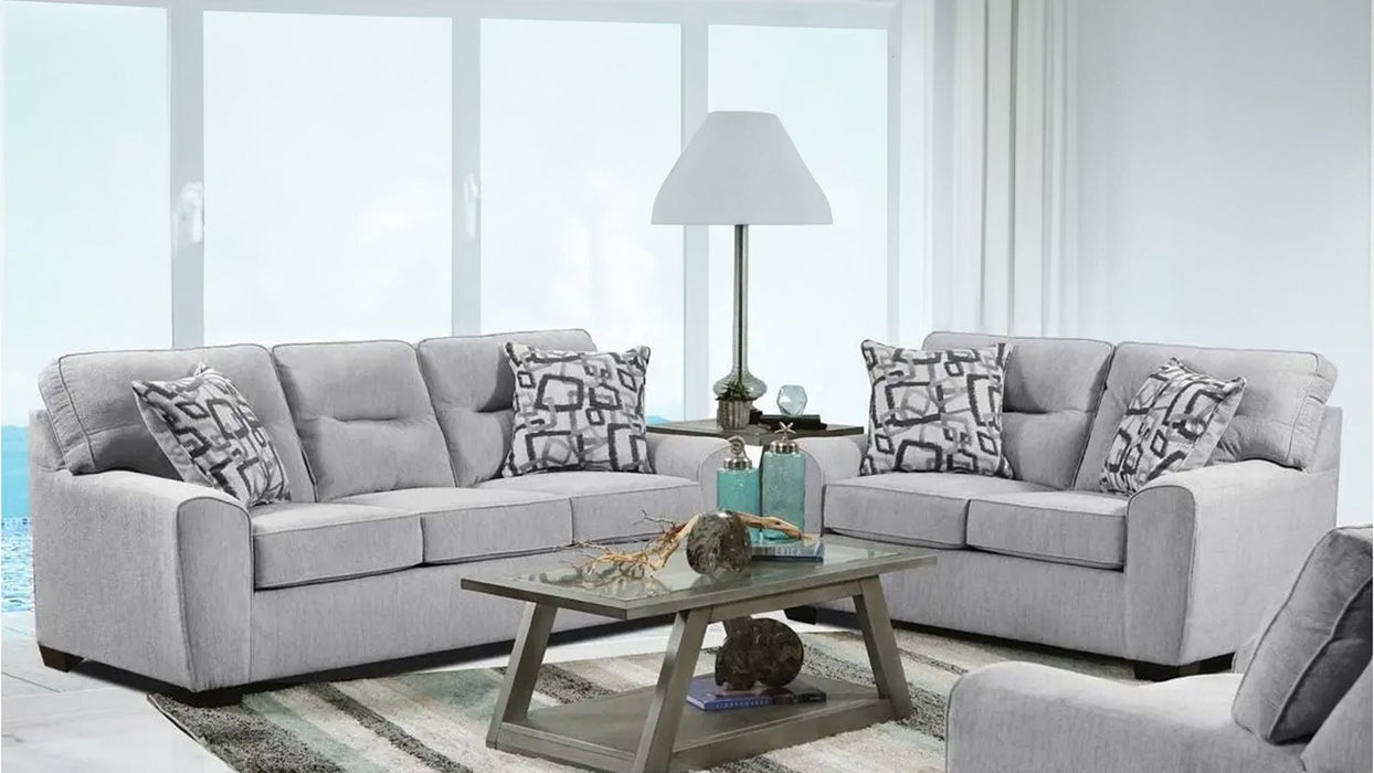 Gray Fabric Sofa & Loveseat Set