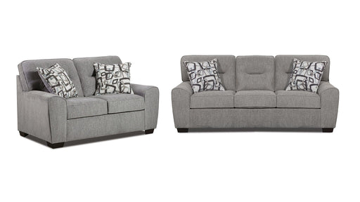 Gray Fabric Sofa & Loveseat Set