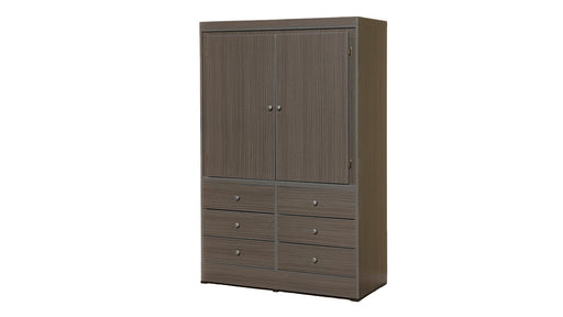 Gray Mdf Wardrobe Cabinet