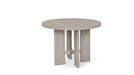 Gray Wood And Upholstered Standard Height 5pc Dining Table & Chair Se