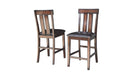 Great Bridge Brown Wood Counter Height 7pc Dining Table & Chair Set