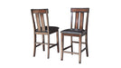Great Bridge Brown Wood Counter Height 7pc Dining Table & Chair Set