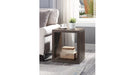 Harel Brown Wood End Table