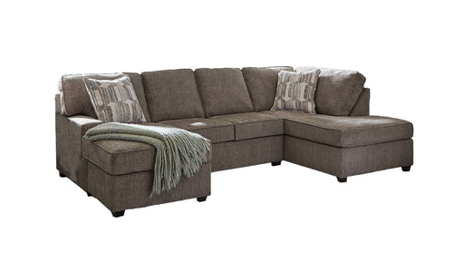 Harper Gray Fabric Sectional Sofa