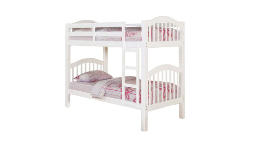 Heartland White Wood Twin Bunk Bed