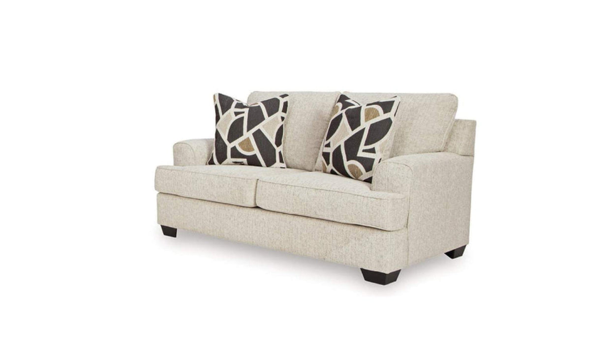 Heathcort Brown Fabric Sofa & Loveseat Set