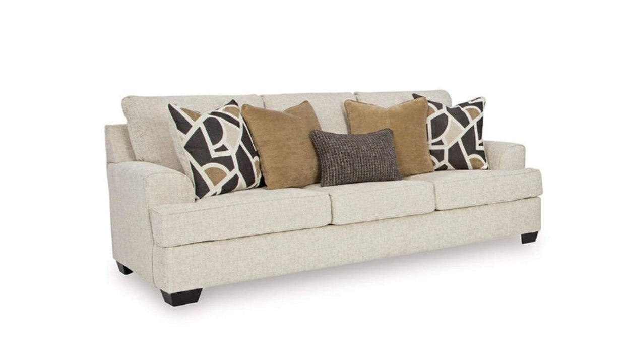 Heathcort Brown Fabric Sofa & Loveseat Set