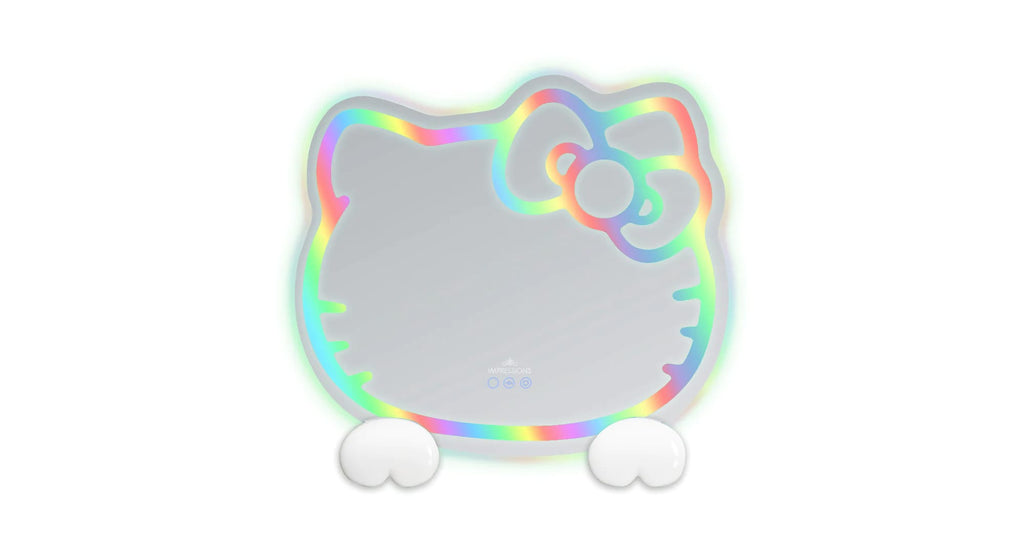 Hello Kitty White Metal & Plastic Vanity Mirror — Casa Linda Furniture