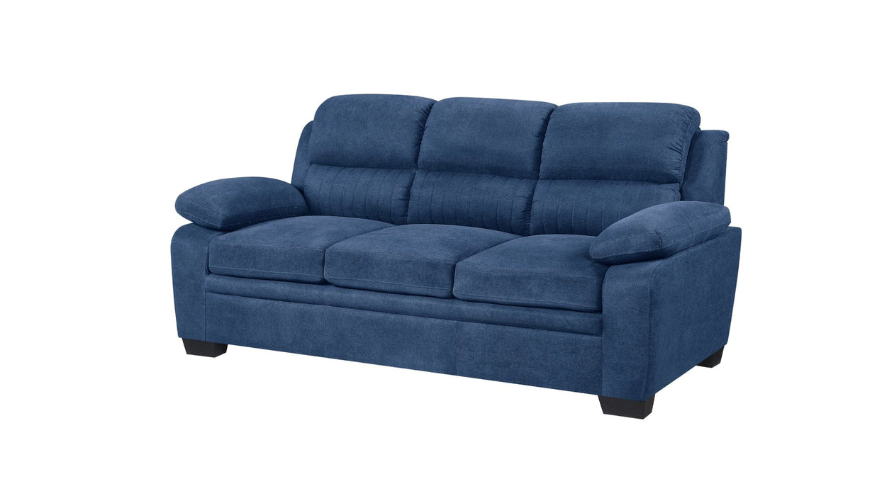 Holleman Blue Fabric Sofa & Loveseat Set