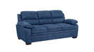 Holleman Blue Fabric Sofa & Loveseat Set