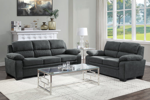 Holleman Gray Fabric Sofa & Loveseat Set