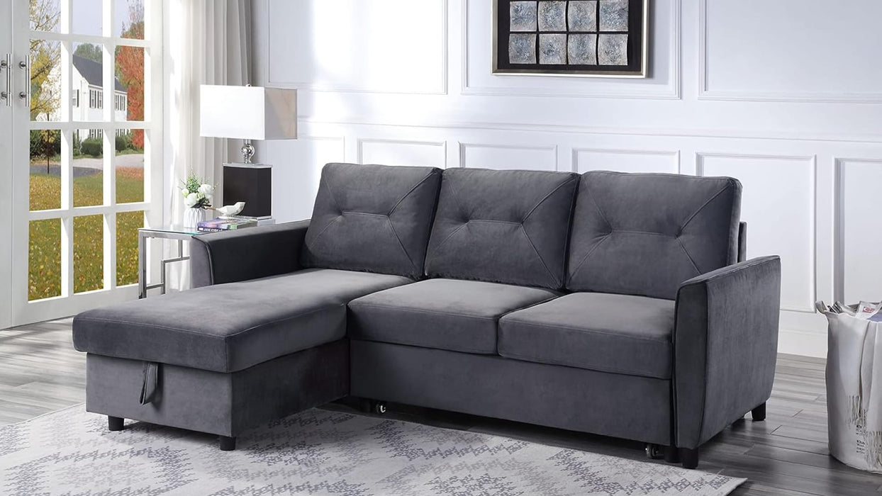 Hudson Gray Fabric Modular Sectional Sofa