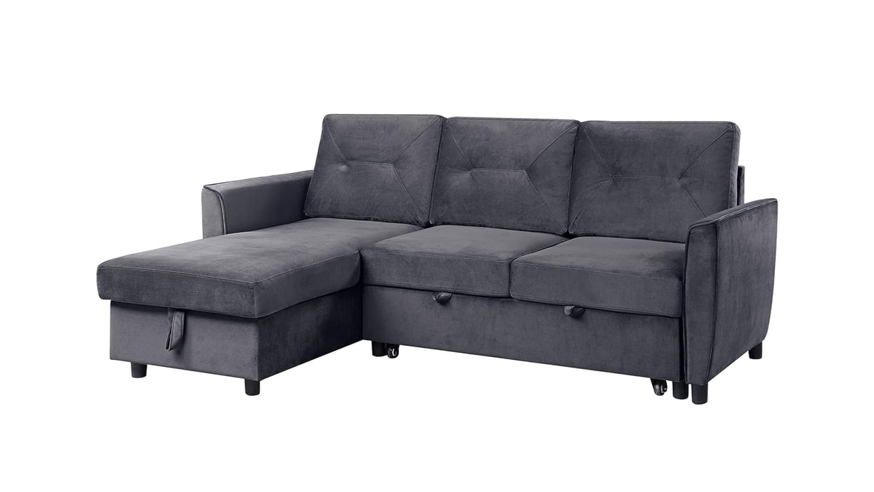 Hudson Gray Fabric Modular Sectional Sofa