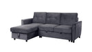 Hudson Gray Fabric Modular Sectional Sofa
