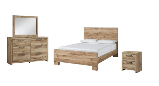 Hyanna Brown Wood Queen Bedroom Set
