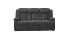 Isabel Gray Fabric Reclining Sofa And Loveseat Set