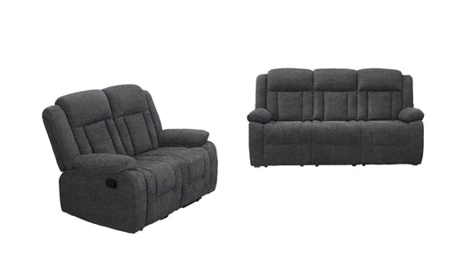 Isabel Gray Fabric Reclining Sofa And Loveseat Set