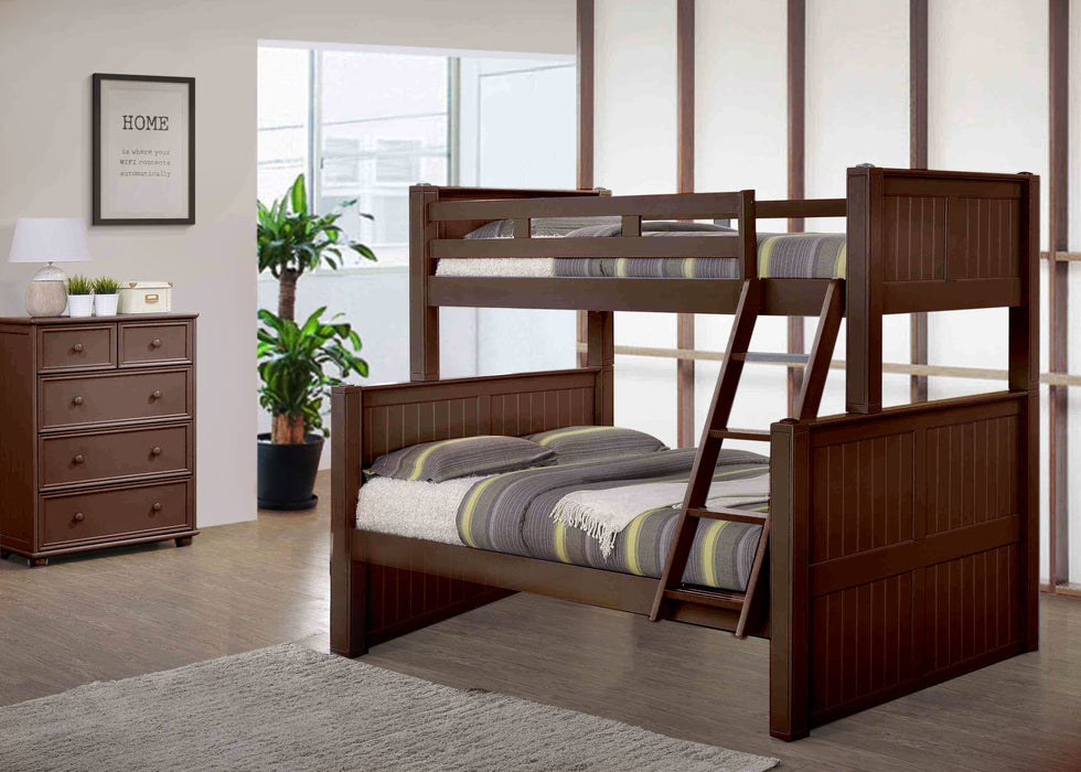 Jay Brown Wood Twin Xl Over Queen Bunk Bed