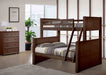 Jay Brown Wood Twin Xl Over Queen Bunk Bed