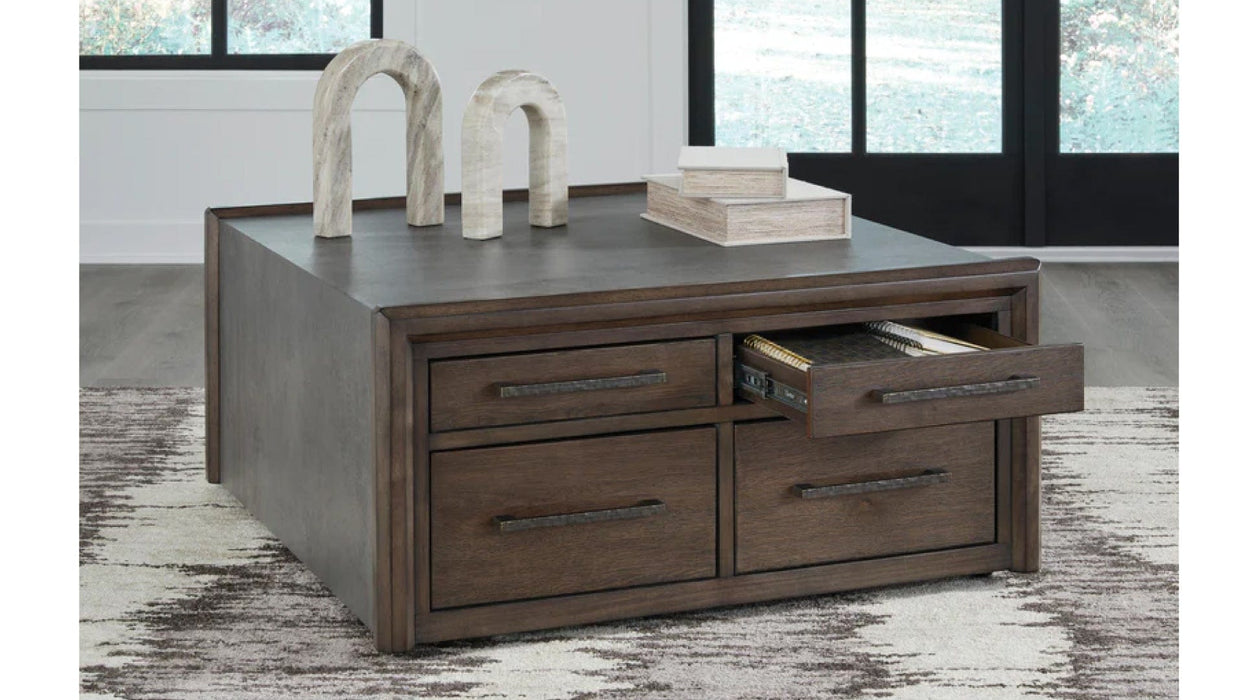 Kallenny Brown Wood Coffee Table