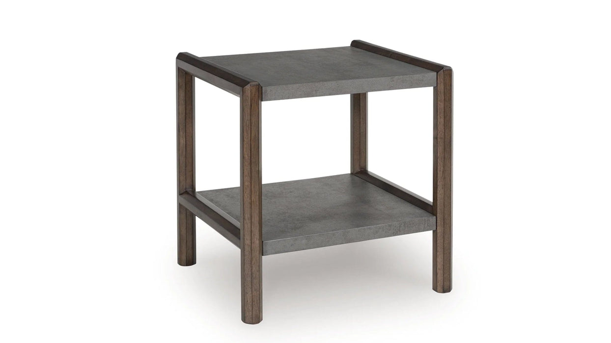 Kallenny Brown Wood End Table