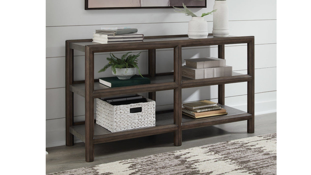 Kallenny Brown Wood Sofa Table