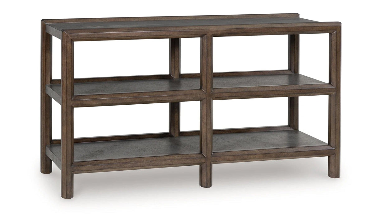 Kallenny Brown Wood Sofa Table