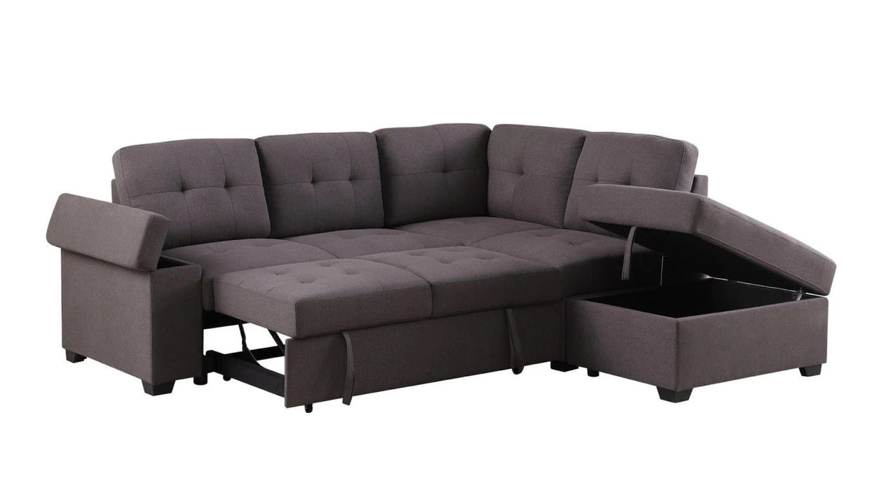 Katie Brown Fabric Sectional Sleeper Sofa