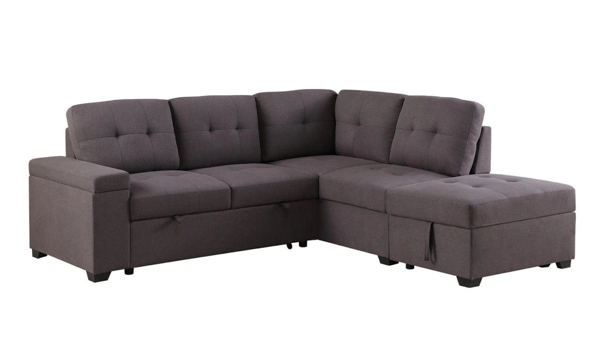 Katie Brown Fabric Sectional Sleeper Sofa