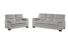 Keighly Gray Fabric Sofa & Loveseat Set