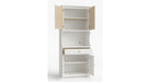 Kitchen White Wood Storage Cabinet