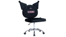 Kuromi Black Metal And Upholstered Vanity Stool