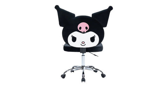 Kuromi Black Metal And Upholstered Vanity Stool
