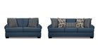 Laci Blue Fabric Living Room Set