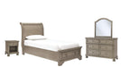 Lettner Gray Wood Twin Bedroom Set
