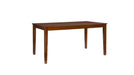 Linon Brown Wood And Upholstered Standard Height 7pc Dining Table & C