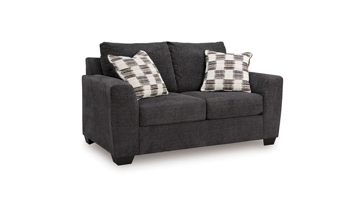 Loreo Gray Fabric Sofa & Loveseat Set