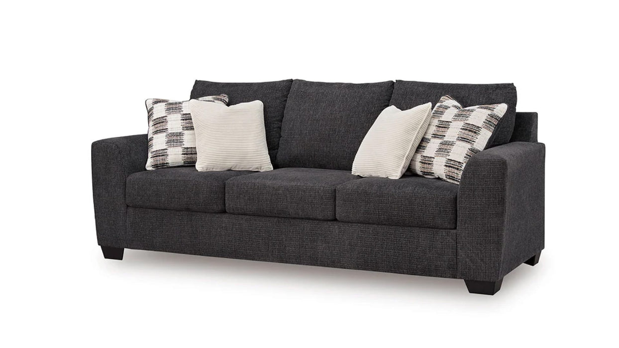 Loreo Gray Fabric Sofa & Loveseat Set