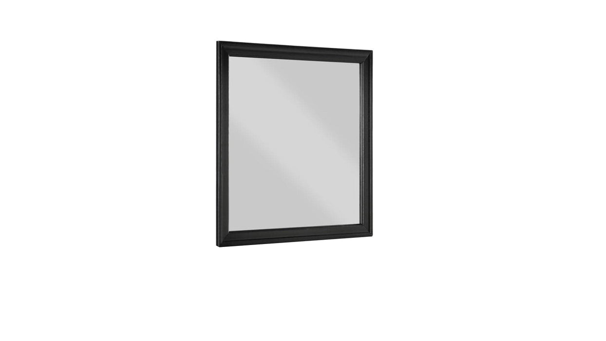 Louis Philippe Black Wood Twin Bedroom Set